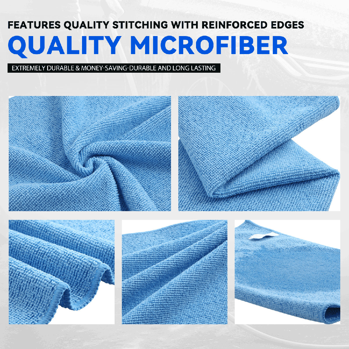 24 Pack Microfiber Cleaning Cloth, All-Purpose Reusable Cleaning Towels, Machine Washable, 12" X 16"